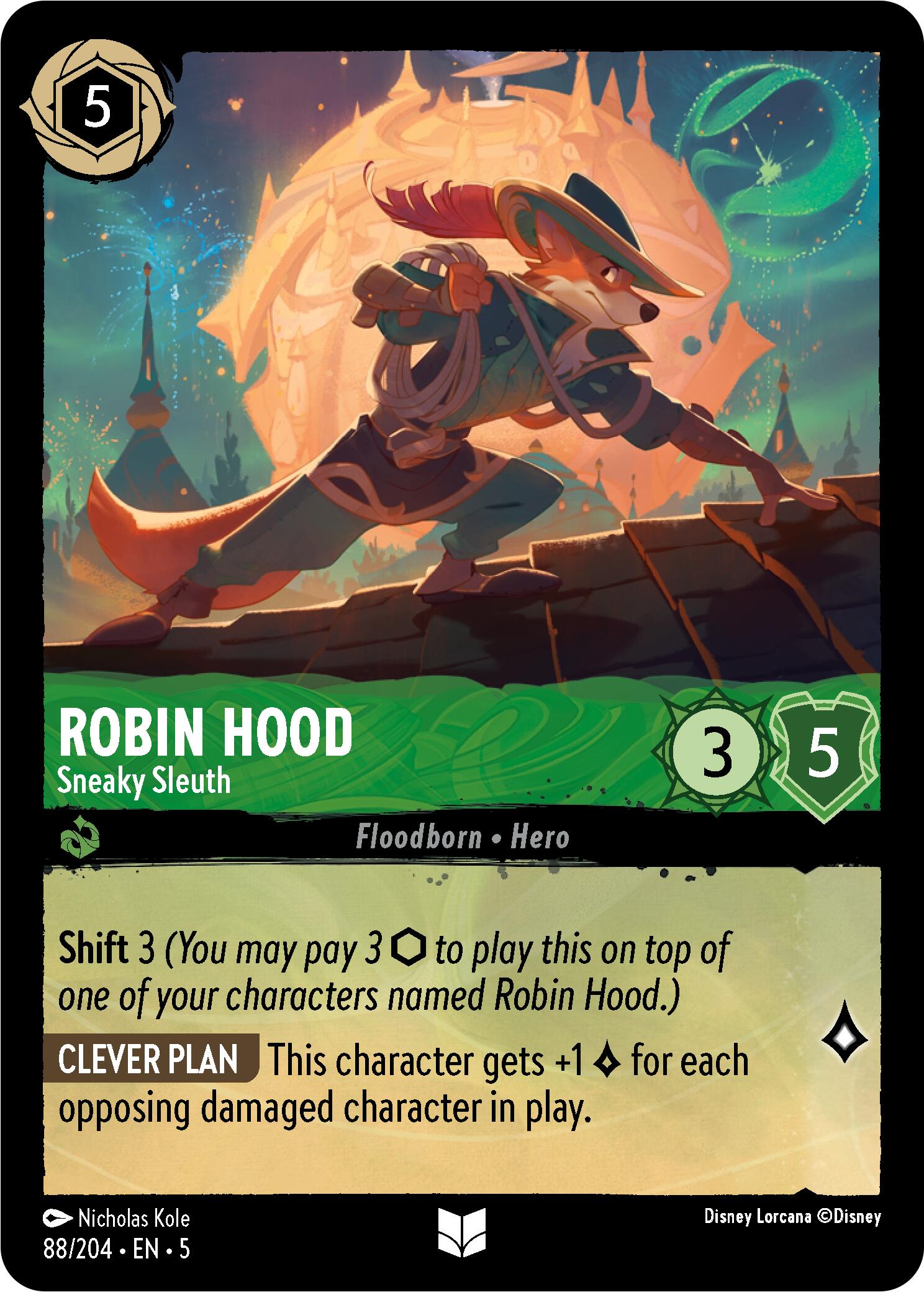 Robin Hood - Sneaky Sleuth (88/204) [Shimmering Skies] | Black Swamp Games