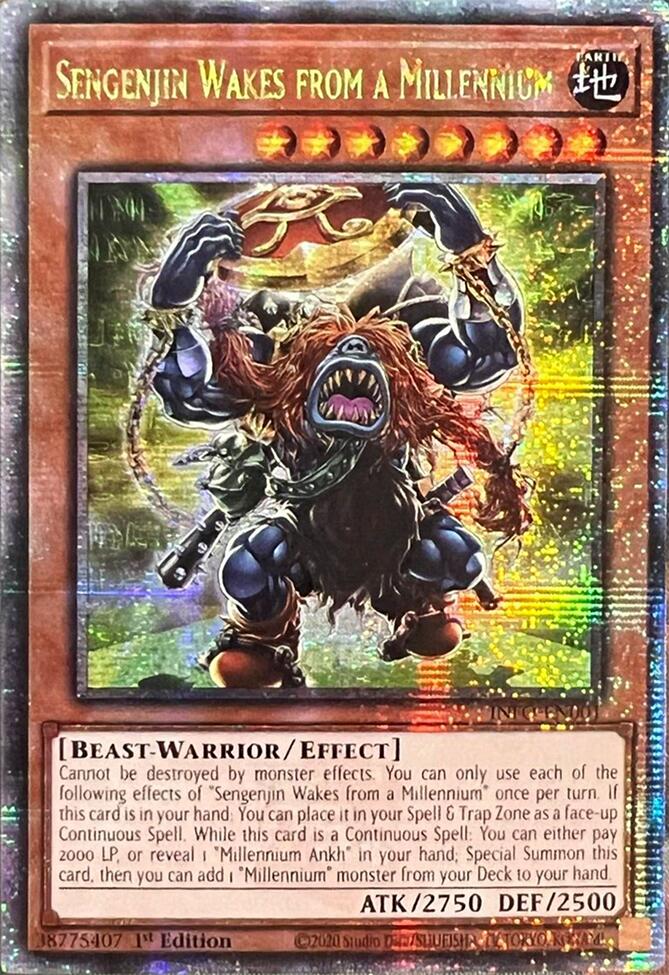 Sengenjin Wakes from a Millennium (Quarter Century Secret Rare) [INFO-EN001] Quarter Century Secret Rare | Black Swamp Games