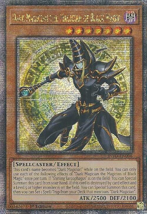 Dark Magician the Magician of Black Magic (Quarter Century Secret Rare) [INFO-EN006] Quarter Century Secret Rare | Black Swamp Games