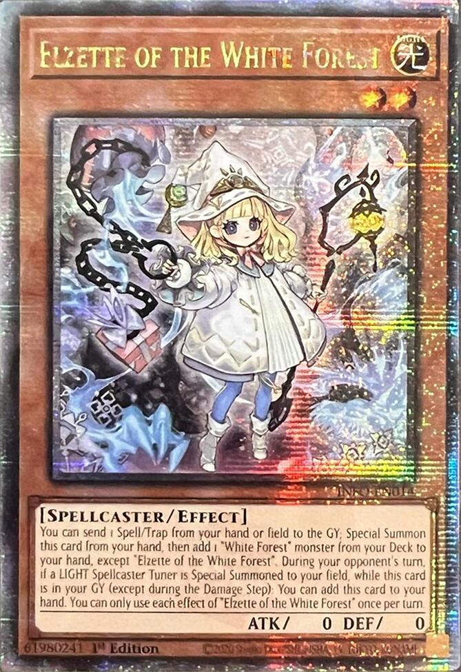 Elzette of the White Forest (Quarter Century Secret Rare) [INFO-EN014] Quarter Century Secret Rare | Black Swamp Games