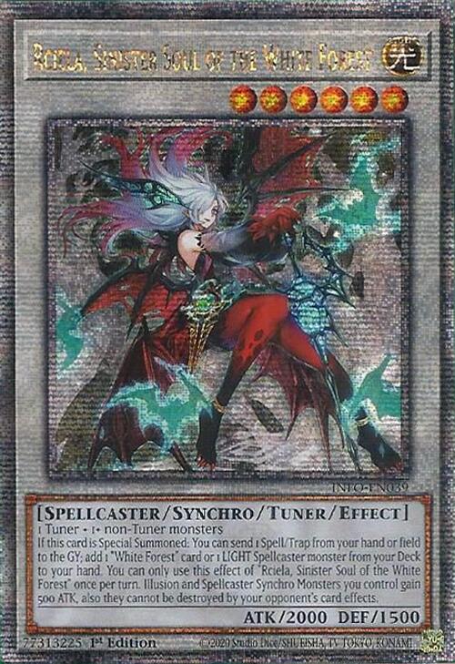 Rciela, Sinister Soul of the White Forest (Quarter Century Secret Rare) [INFO-EN039] Quarter Century Secret Rare | Black Swamp Games