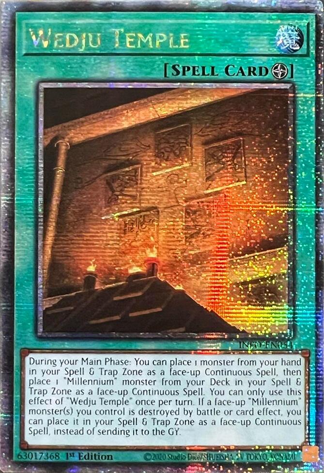 Wedju Temple (Quarter Century Secret Rare) [INFO-EN054] Quarter Century Secret Rare | Black Swamp Games