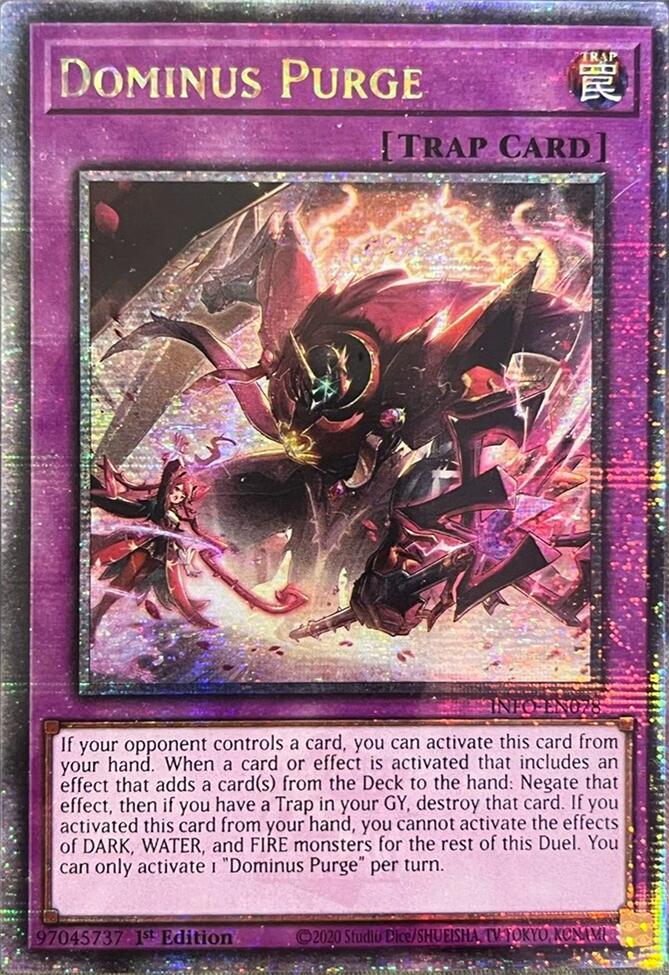 Dominus Purge (Quarter Century Secret Rare) [INFO-EN078] Quarter Century Secret Rare | Black Swamp Games