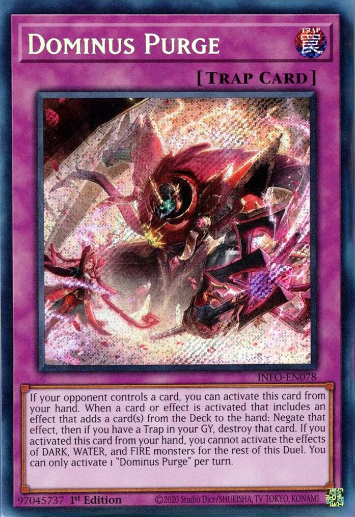Dominus Purge [INFO-EN078] Secret Rare | Black Swamp Games