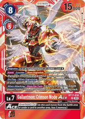 Gallantmon: Crimson Mode ACE [BT17-018] [Secret Crisis] | Black Swamp Games