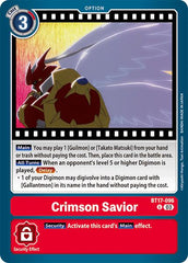 Crimson Savior [BT17-096] [Secret Crisis] | Black Swamp Games