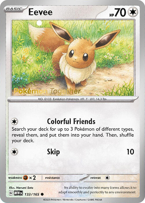 Eevee (133/165) (PokePost Promo) [Scarlet & Violet 151] | Black Swamp Games