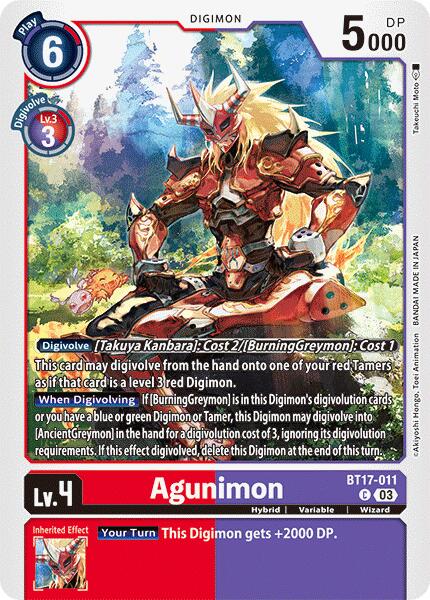 Agunimon [BT17-011] [Secret Crisis] | Black Swamp Games