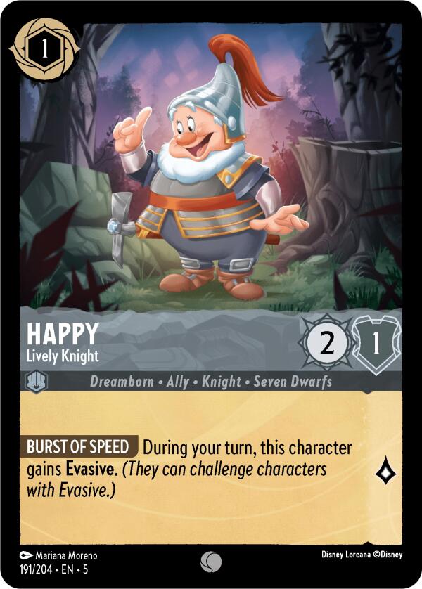 Happy - Lively Knight (191/204) [Shimmering Skies] | Black Swamp Games