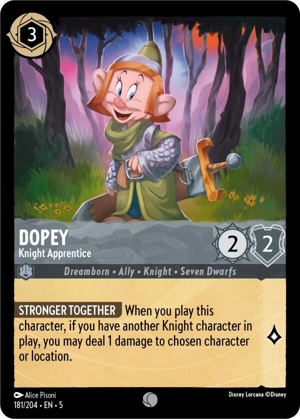 Dopey - Knight Apprentice (181/204) [Shimmering Skies] | Black Swamp Games