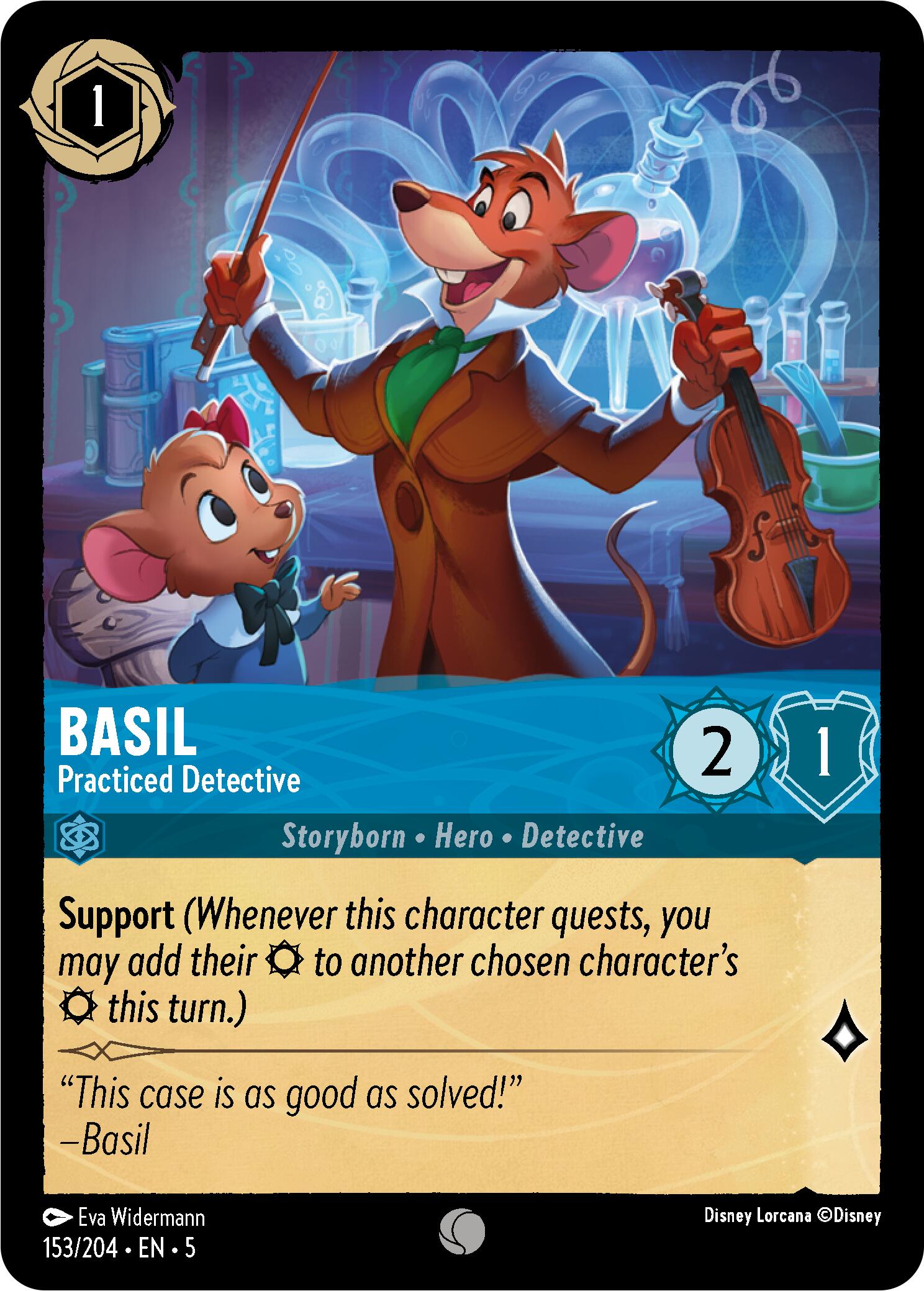 Basil - Practiced Detective (153/204) [Shimmering Skies] | Black Swamp Games