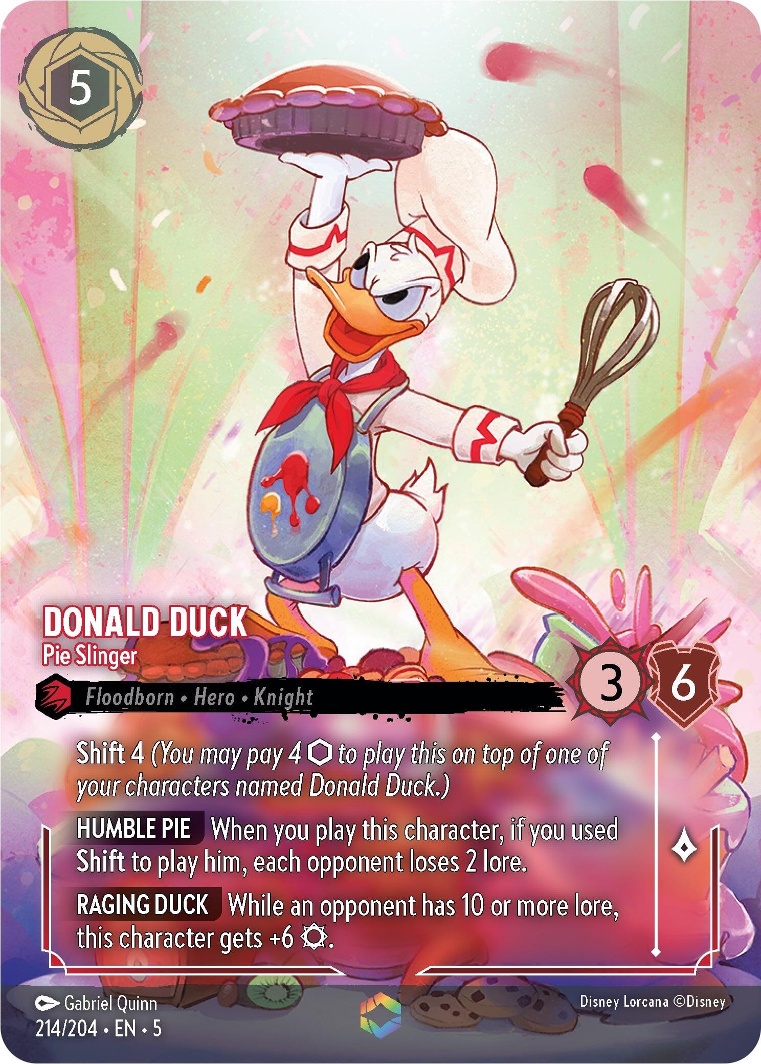 Donald Duck - Pie Slinger (Enchanted) (214/204) [Shimmering Skies] | Black Swamp Games