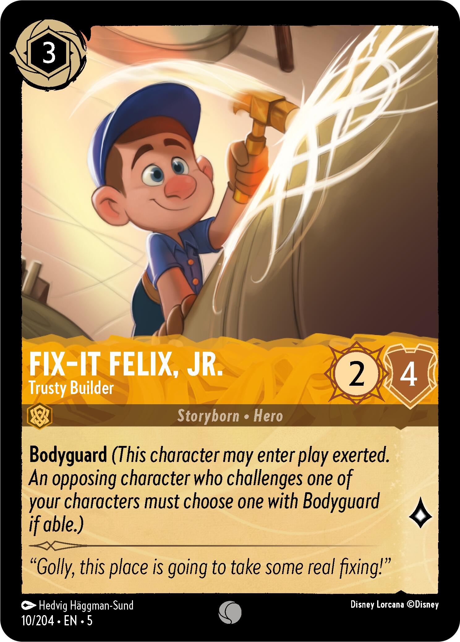 Fix-It Felix, Jr. - Trusty Builder (10/204) [Shimmering Skies] | Black Swamp Games