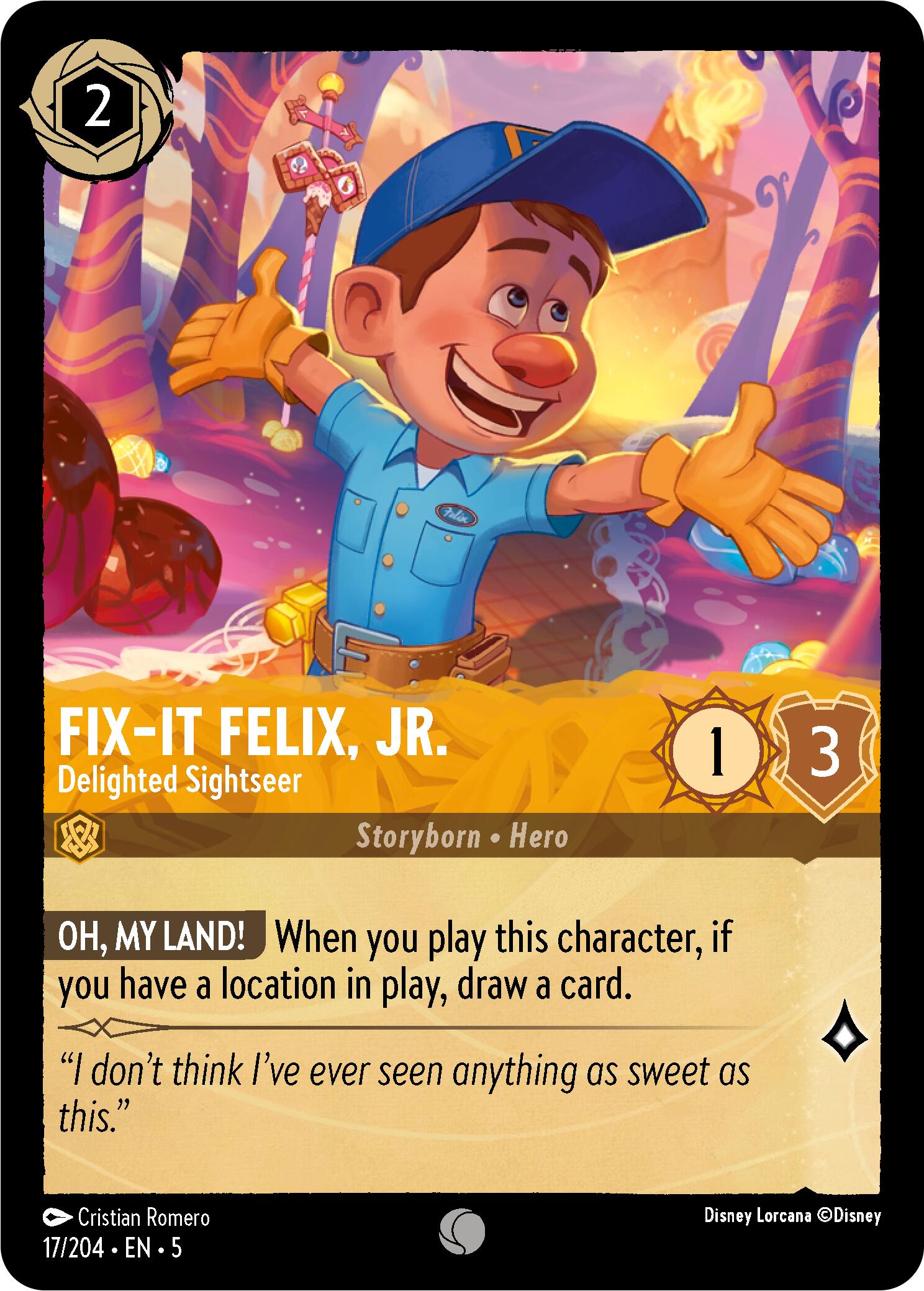 Fix-It Felix, Jr. - Delighted Sightseer (17/204) [Shimmering Skies] | Black Swamp Games