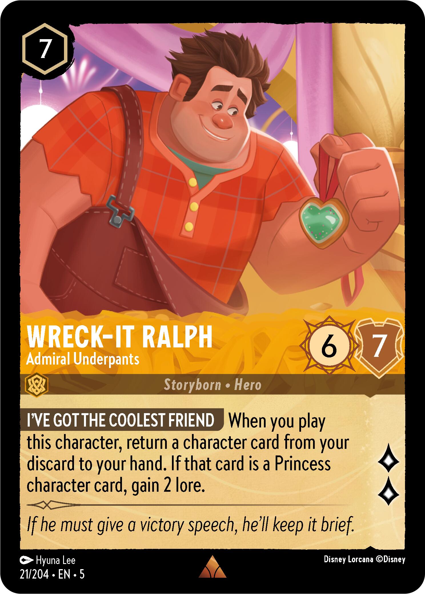Wreck-It Ralph - Admiral Underpants (21/204) [Shimmering Skies] | Black Swamp Games