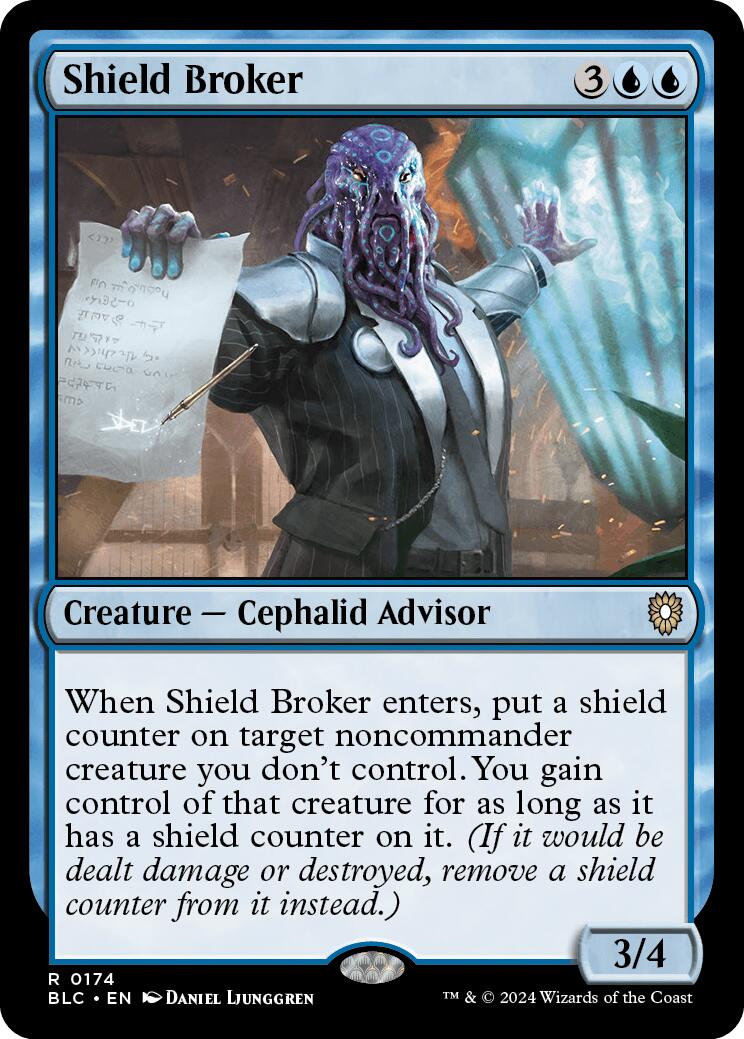 Shield Broker [Bloomburrow Commander] | Black Swamp Games