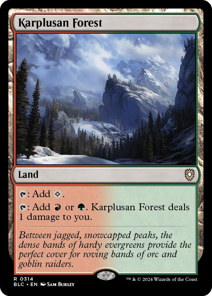 Karplusan Forest [Bloomburrow Commander] | Black Swamp Games