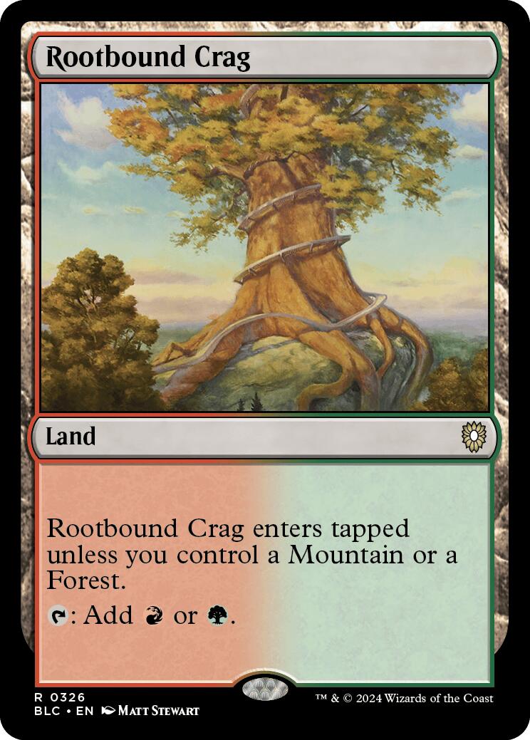 Rootbound Crag [Bloomburrow Commander] | Black Swamp Games