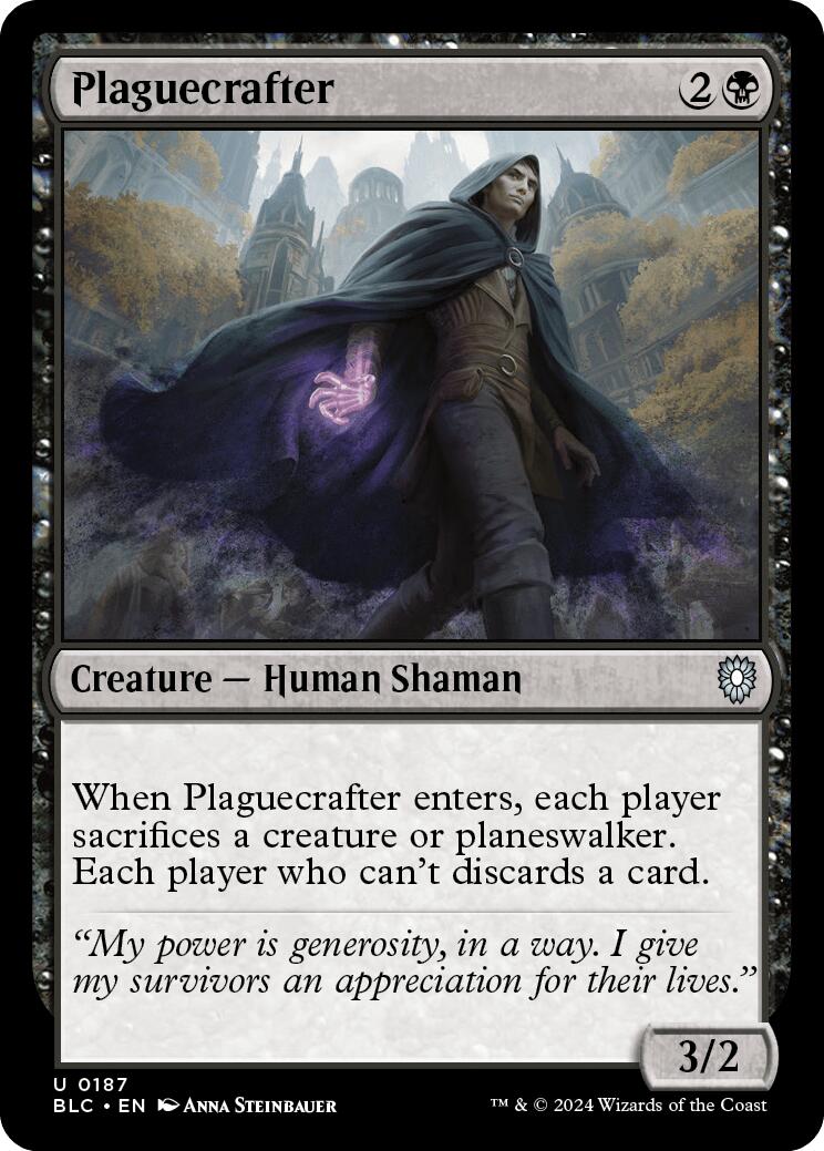 Plaguecrafter [Bloomburrow Commander] | Black Swamp Games