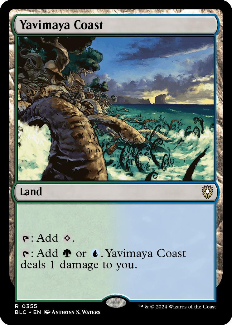 Yavimaya Coast [Bloomburrow Commander] | Black Swamp Games