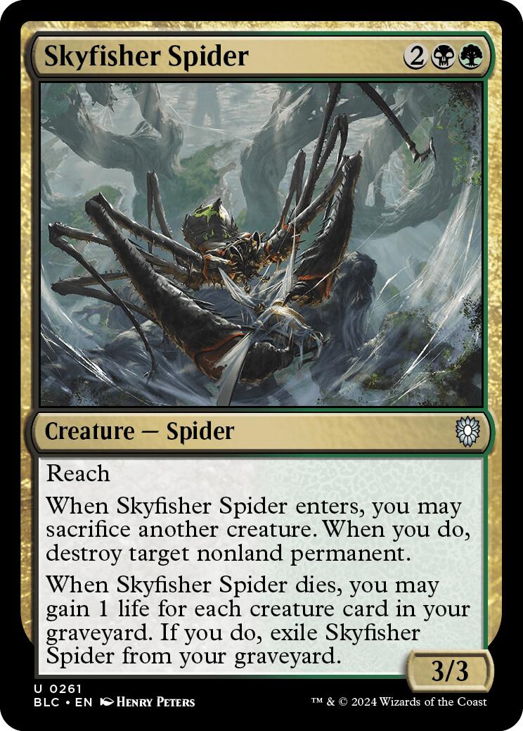 Skyfisher Spider [Bloomburrow Commander] | Black Swamp Games