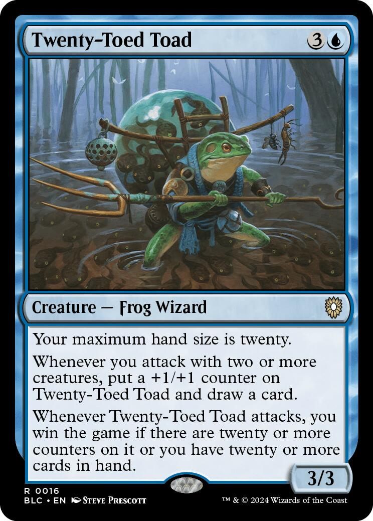 Twenty-Toed Toad [Bloomburrow Commander] | Black Swamp Games
