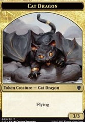 Cat Dragon // Dragon (006) Double-Sided Token [Commander 2017 Tokens] | Black Swamp Games