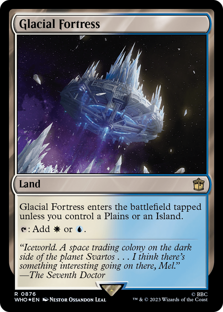 Glacial Fortress (Surge Foil) [Doctor Who] | Black Swamp Games