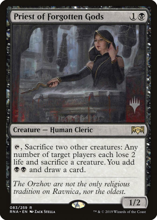 Priest of Forgotten Gods (Promo Pack) [Ravnica Allegiance Promos] | Black Swamp Games
