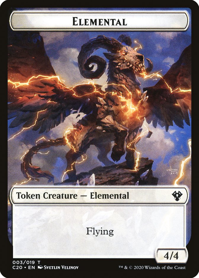 Kraken // Elemental (010) Double-Sided Token [Commander 2020 Tokens] | Black Swamp Games
