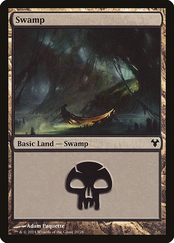 Swamp (20) [Modern Event Deck 2014] | Black Swamp Games