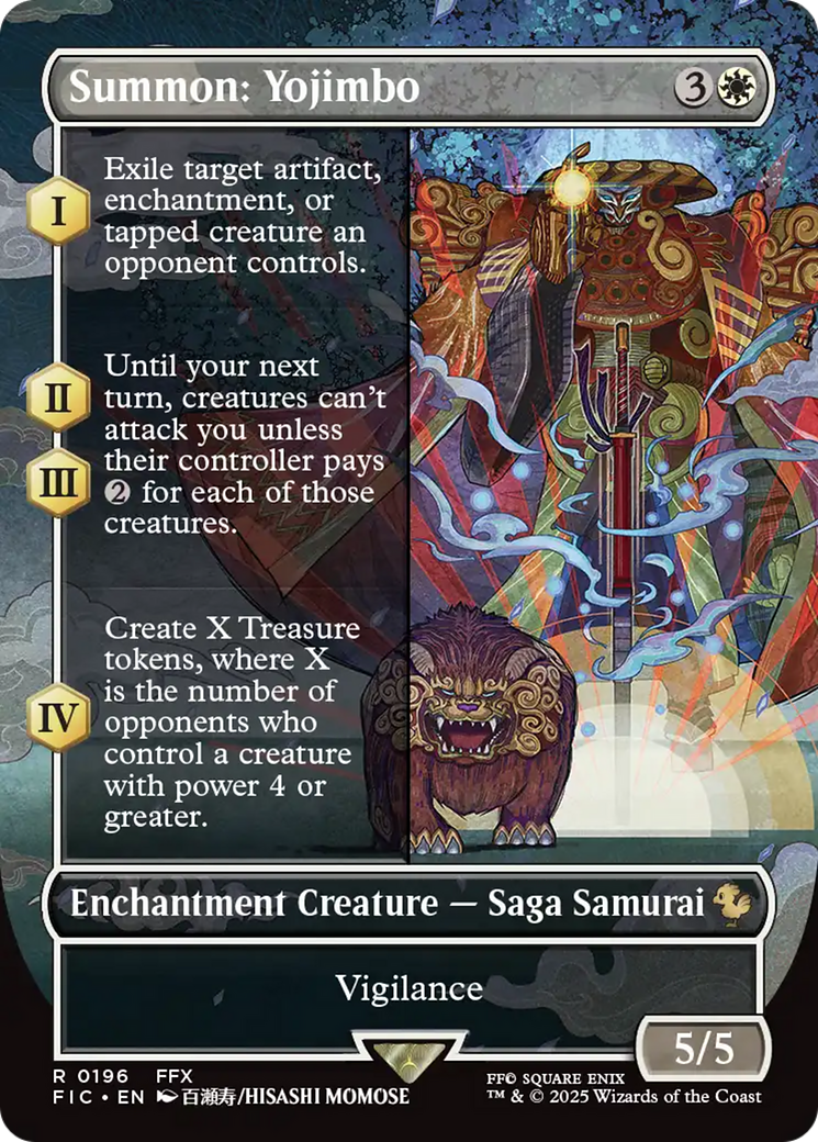 Summon: Yojimbo (Borderless) [FINAL FANTASY Commander] | Black Swamp Games