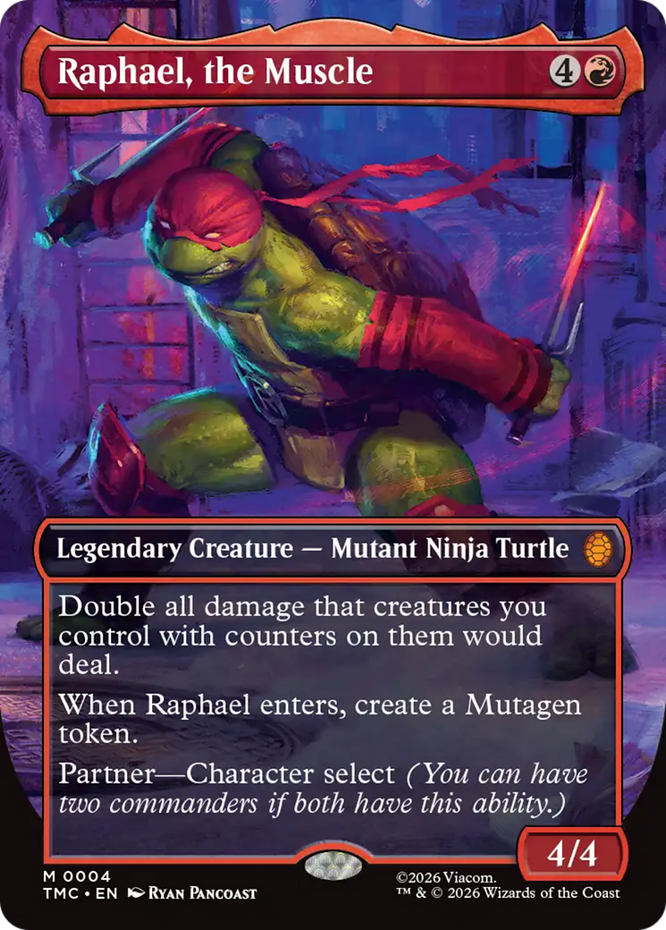 Raphael, the Muscle (Borderless) [Teenage Mutant Ninja Turtles Commander] | Black Swamp Games