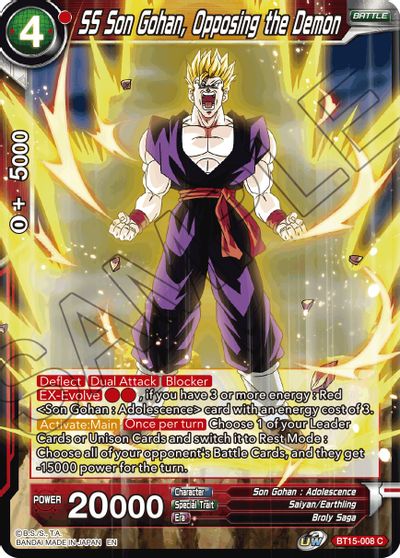 SS Son Gohan, Opposing the Demon (BT15-008) [Saiyan Showdown] | Black Swamp Games