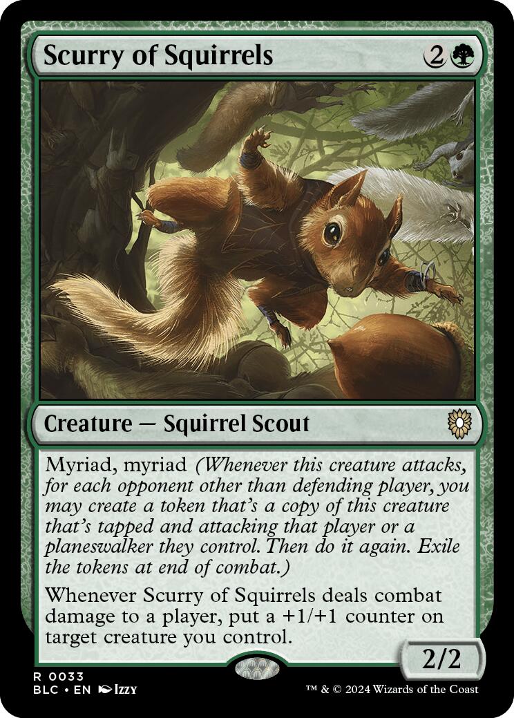 Scurry of Squirrels [Bloomburrow Commander] | Black Swamp Games