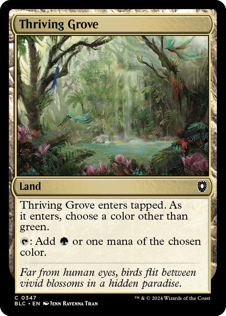 Thriving Grove [Bloomburrow Commander] | Black Swamp Games
