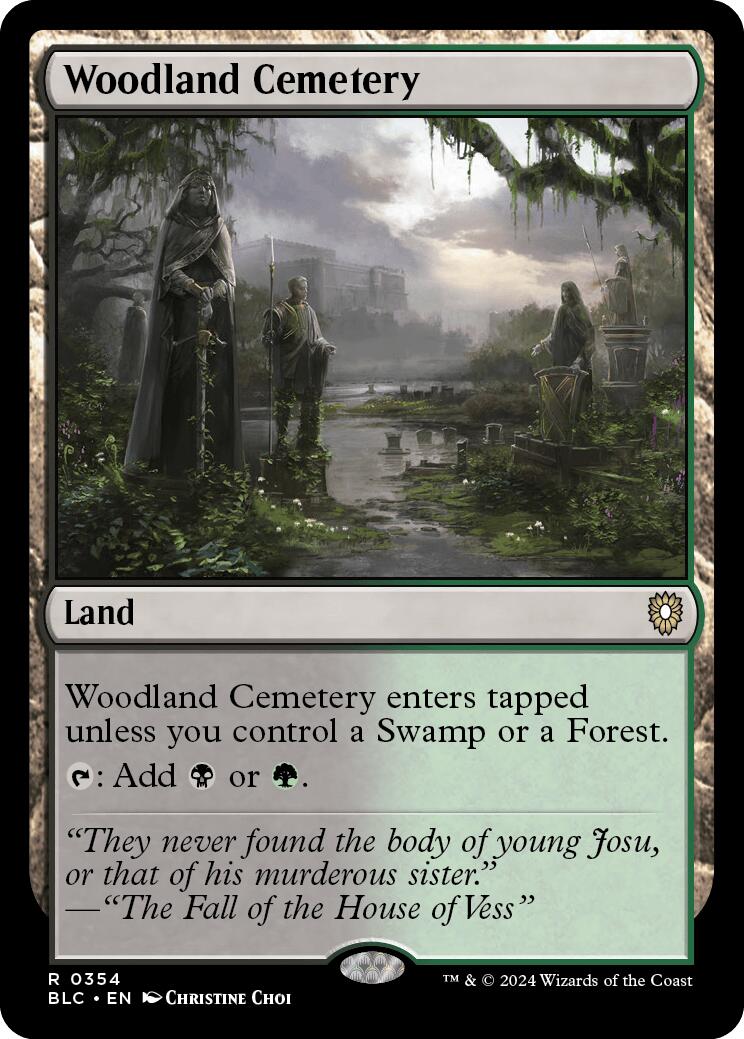 Woodland Cemetery [Bloomburrow Commander] | Black Swamp Games