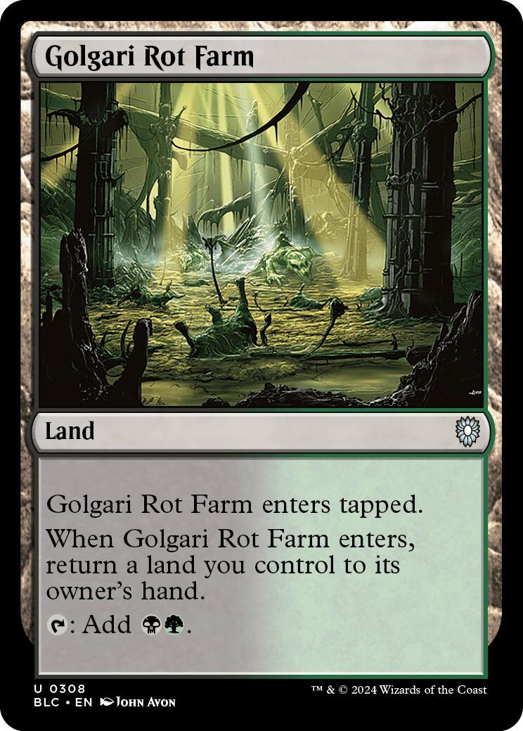 Golgari Rot Farm [Bloomburrow Commander] | Black Swamp Games