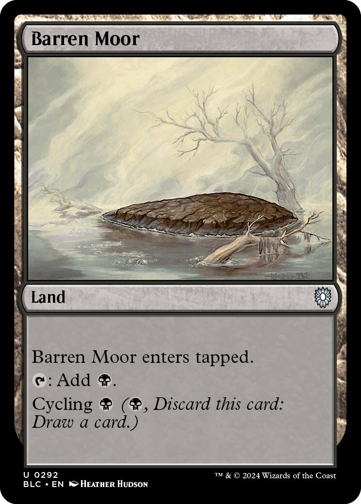 Barren Moor [Bloomburrow Commander] | Black Swamp Games