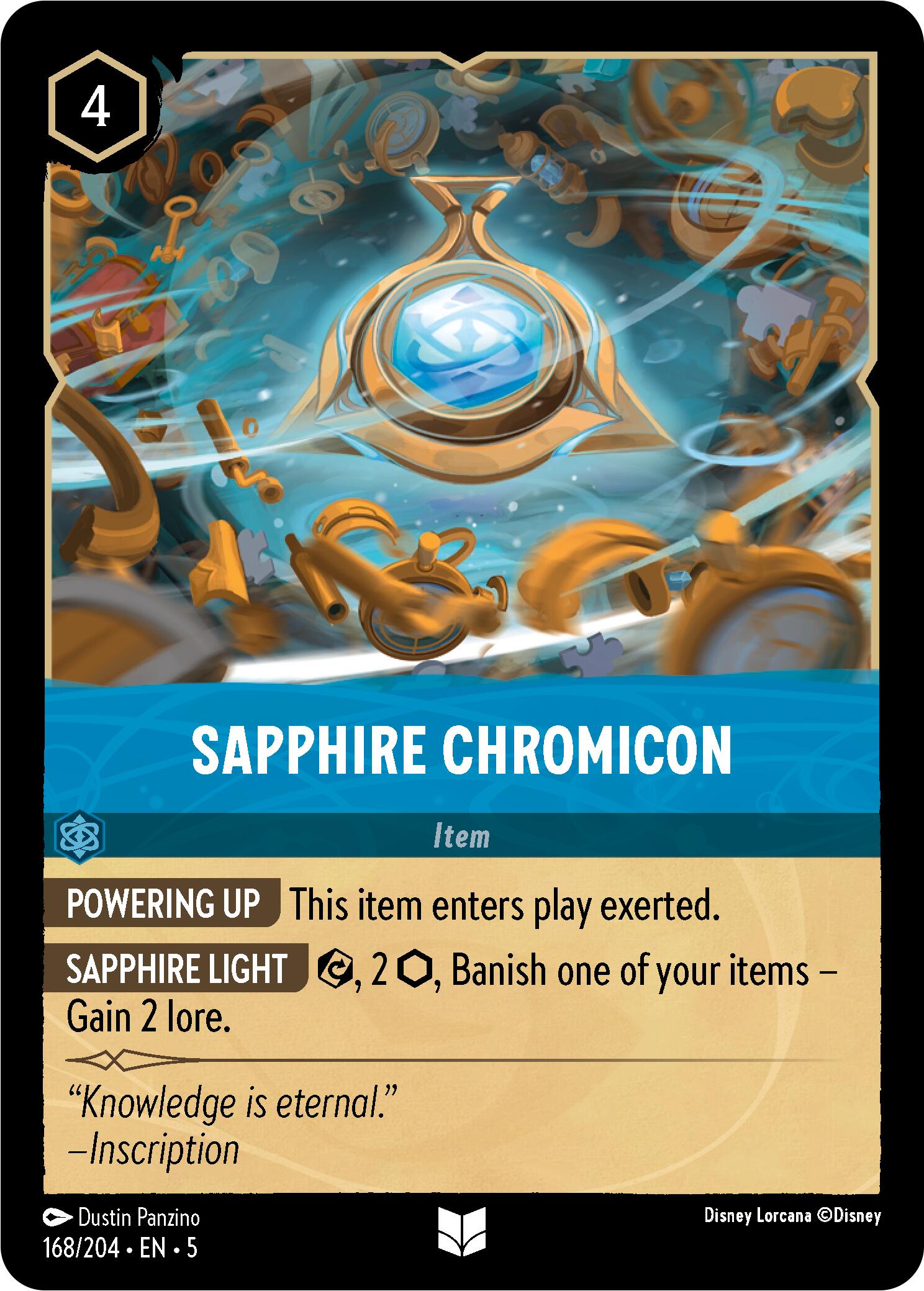 Sapphire Chromicon (168/204) [Shimmering Skies] | Black Swamp Games