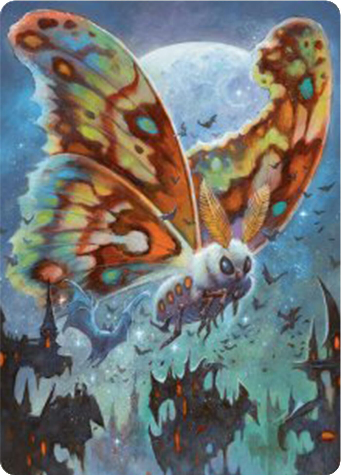 Luminous Broodmoth Art Card [Bloomburrow Art Series] | Black Swamp Games