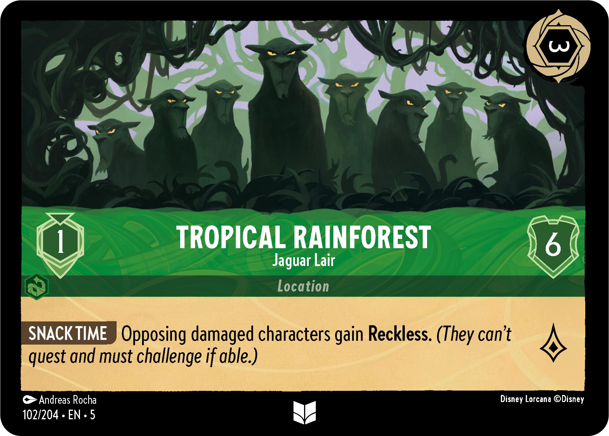 Tropical Rainforest - Jaguar Lair (102/204) [Shimmering Skies] | Black Swamp Games