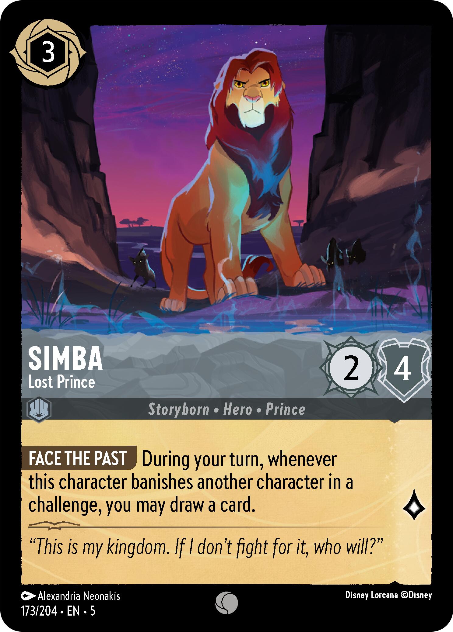 Simba - Lost Prince (173/204) [Shimmering Skies] | Black Swamp Games