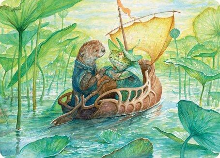 Run Away Together Art Card [Bloomburrow Art Series] | Black Swamp Games