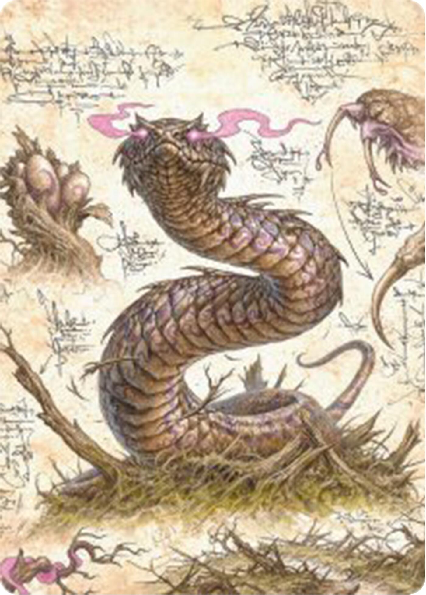 Rottenmouth Viper Art Card [Bloomburrow Art Series] | Black Swamp Games