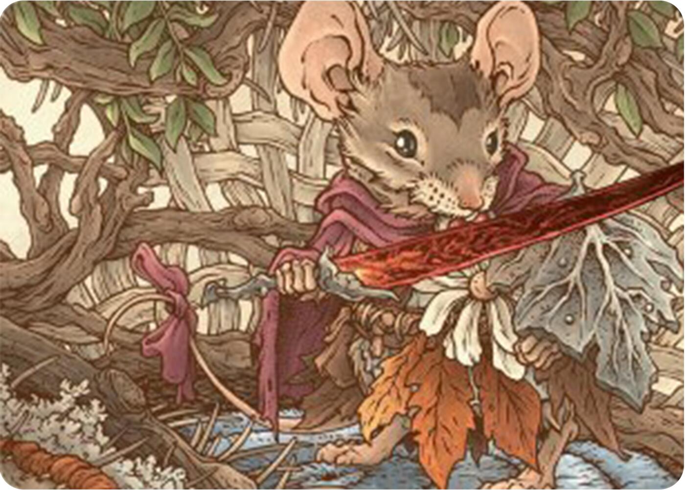 Mabel, Heir to Cragflame Art Card [Bloomburrow Art Series] | Black Swamp Games