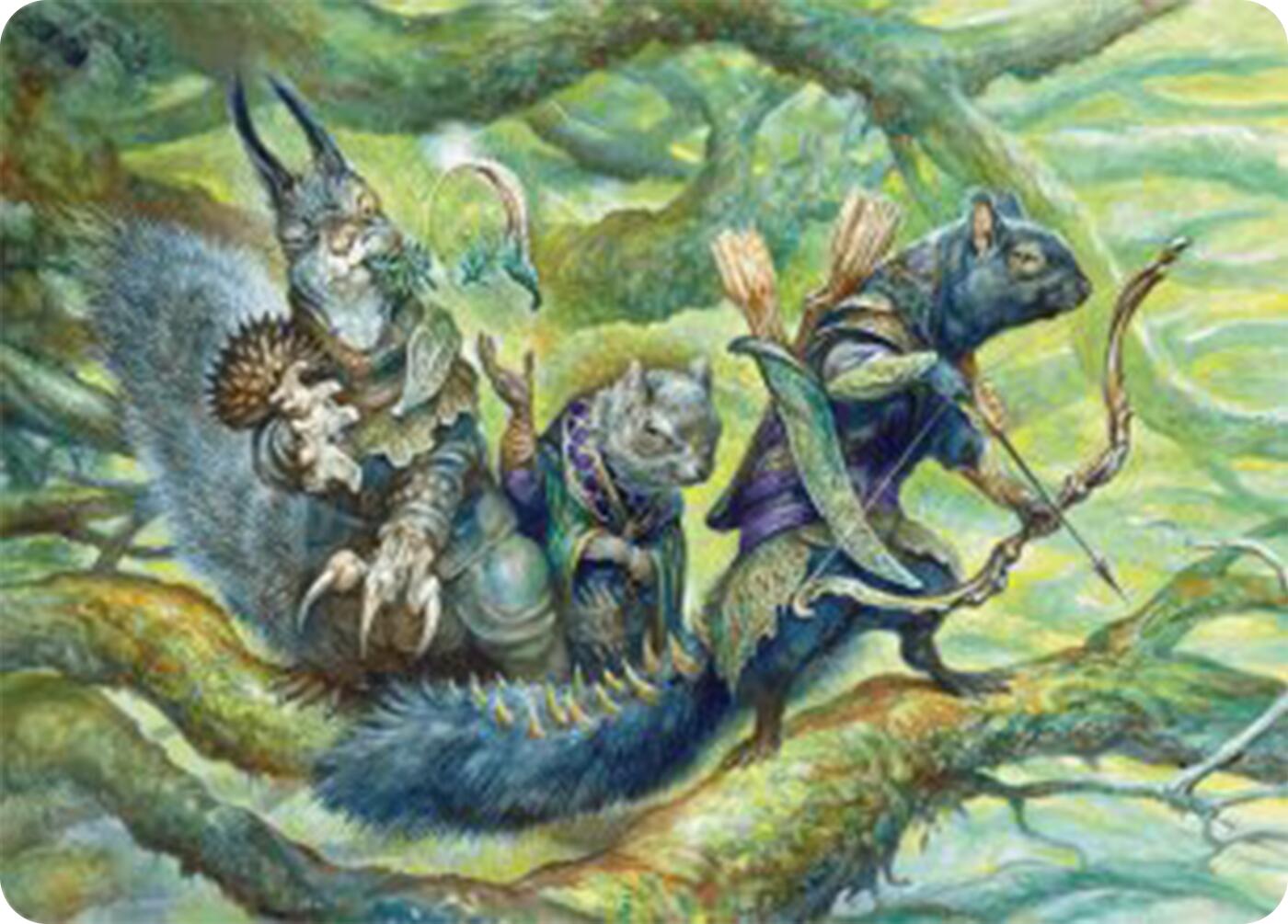 The Odd Acorn Gang Art Card [Bloomburrow Art Series] | Black Swamp Games