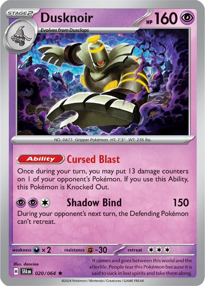 Dusknoir (020/064) [Scarlet & Violet: Shrouded Fable] | Black Swamp Games