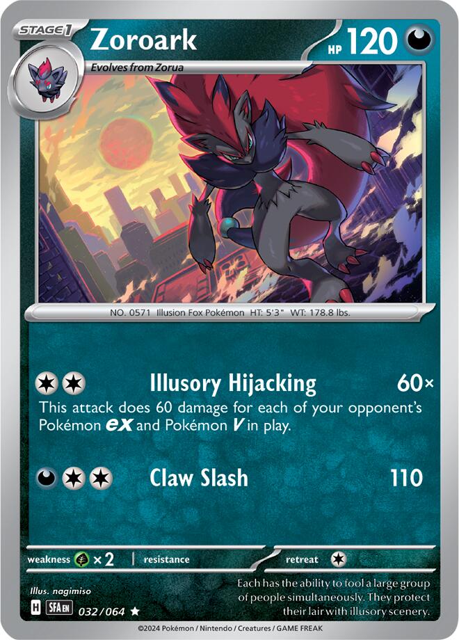 Zoroark (032/064) [Scarlet & Violet: Shrouded Fable] | Black Swamp Games