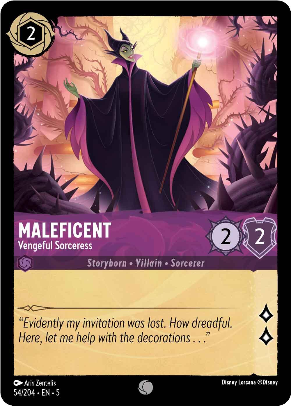 Maleficent - Vengeful Sorceress (54/204) [Shimmering Skies] | Black Swamp Games